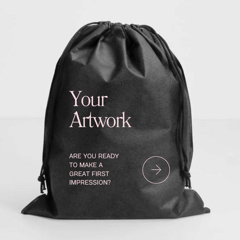 Non Woven Drawstring Bag - Beige