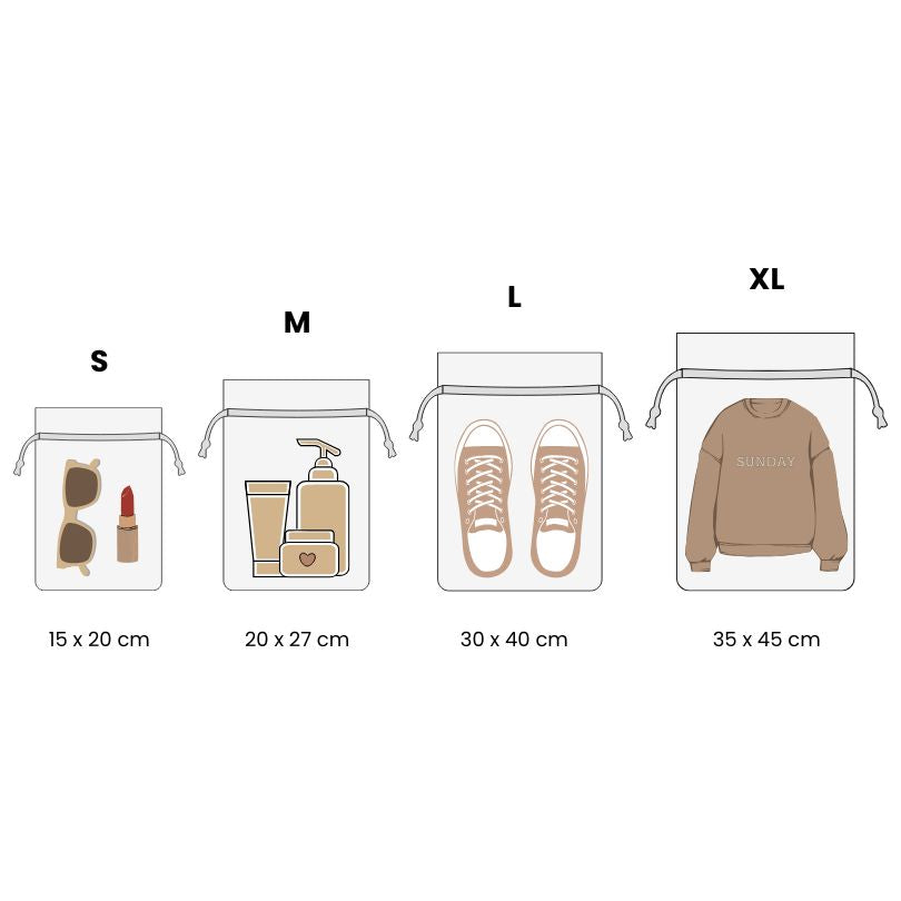 Non Woven Drawstring Bag - Beige