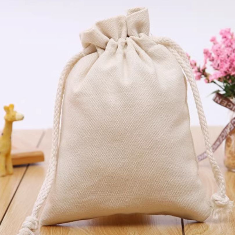 Eco-cotton Drawstring Bag - Natural