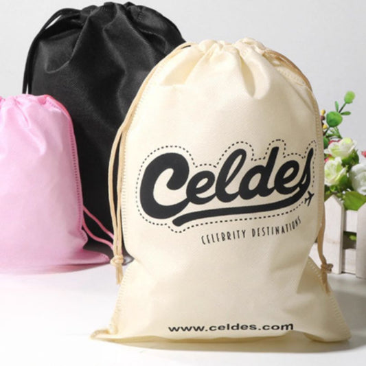 Non Woven Drawstring Bag - Beige